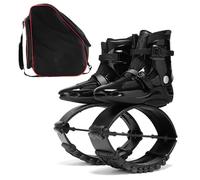 Jumps Botas Zapatos de Salto de Canguro Negros con Bolsa de Almacenamiento -Zapatos de Salto para Atletas Y Usuarios Más Pesados -Zapatos de Fitness de Rebote Profesionales para Mujeres Y Hombres (