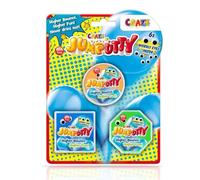 JUMPUTTY Craze Arcilla para modelar Llevar 4X 15g Juego Pelota Que rebota Plastilina Inteligente 21200, Color Azul, Amarillo y Verde