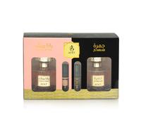 JUMRAH & YANA PINK - Caja de perfume 100 ml fabricado en Dubai con notas de especias, ámbar, vainilla, canela y madera, eau de parfum oriental, ideal para mujeres y hombres