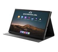 Jun-Saxifragelec 10.1 Zoll Portable Mini Monitor，Tragbarer Monitor Full HD 1024x600 IPS LCD Display，HDMI USB Type C Bildschirm für Raspberry Pi, Laptop, PC, DVD, TV, Gaming Geräte PS4/5 Xbox