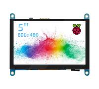 Jun-Saxifragelec Ecran tactile capacitif de 5 pouces, 800 x 480 LCD pour Raspberry Pi 5