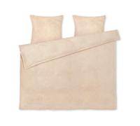 Juna Juego de funda nórdica Monochrome Lines 220x220 cm Ocre-blanco