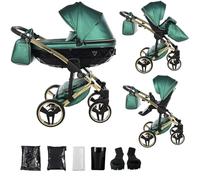 Junama Cochecito Diamond Fluo 2en1 3en1 4en1 (02 - verde, 2en1 con adaptadores)