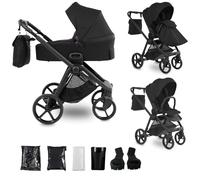 Junama Cochecito Mami 2en1 3en1 4en1 (04 - negro, 2en1 con adaptadores)