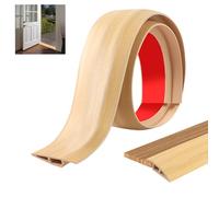JUNART 100cm×7cm Tiras para cubrir suelos laminados,tapa juntas para suelo PVC autoadhesiva,resistente a arañazos y desgaste,ideal para transiciones en cocinas y baños(vetas de madera sin tratar)