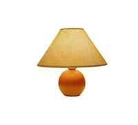 JUNCHENG1008 Lámpara de Mesa Lámpara de Noche Redonda Madera Bonita for Dormitorio, lámpara Decorativa Tela Retro for Lámpara de Noche