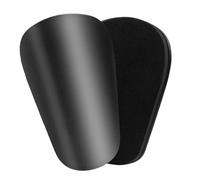 JunD 2 Piezas Mini espinilleras Futbol, Sujeta Espinilleras Futbol, Equipo de Protección Extra Pequeño Comodidad Espinilleras para Entrenamientos y Partidos al Aire Libre (Negro, 10 * 6cm)