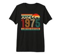 June 1975 Limited Edition Classic 1975 Year Vintage Birthday Camiseta Premium