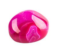 June&Ann Piedras de palma de ágata fucsia, tamaño grande, aprox. 150 g de peso, terapia de piedras preciosas curativas, piedras de cristal para meditación y chakras, colección de equilibrio, forma