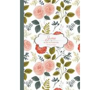 June Birth Flower Composition Notebook: Rose Floral Notebook for Girls & Women - Romantic Flower Lined Journal for School, Writing & Notes