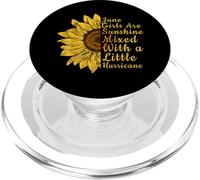 June Birthday Women Sunflower Flower Funny Cute PopSockets PopGrip para MagSafe