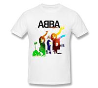 June Eudora Men's Abba Pop Group Logo T-Shirt Large