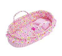 June Garden Cozy Dream Doll Bassinet - Baby Doll Portable Carrier - Fits for American Girl Dolls de hasta 14 """" - Almohada suave y hebilla de seg