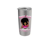 June Girl Living My Best Life Womens Funny Birthday Vaso térmico de acero inoxidable de doble pared