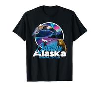 Juneau Alaska Mendenhall Glacier Aurora Boreal Souvenir Camiseta
