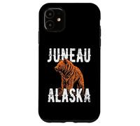 Juneau Alaska USA - Oso Grizzly con diseño Vintage Carcasa para iPhone 11