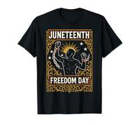 Juneteenth 1865 Día de la Libertad Vintage Negro Historia Africana Camiseta