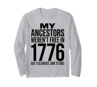 Juneteenth 1865 Freedom Ancestors Celebration Manga Larga