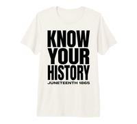 Juneteenth 1865 Know Your History Freedom Day Camiseta Premium