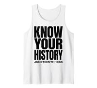 Juneteenth 1865 Know Your History Freedom Day Camiseta sin Mangas