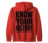 Juneteenth 1865 Know Your History Freedom Day Sudadera con Capucha