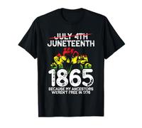 Juneteenth 1865 Porque mis antepasados no fueron Libres en Camiseta