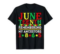 Juneteenth 1865 Recordando a mis antepasados Juneteenth Camiseta