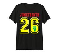 Juneteenth 2026 Día de la Libertad Afroamericano Negro 17 de Junio Camiseta Premium