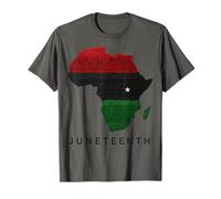 Juneteenth Africa Map Freedom Celebration Camiseta