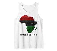 Juneteenth Africa Map Freedom Celebration Camiseta sin Mangas