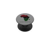 Juneteenth Africa Map Freedom Celebration PopSockets PopGrip Adhesivo