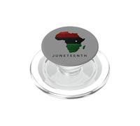 Juneteenth Africa Map Freedom Celebration PopSockets PopGrip para MagSafe