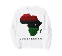 Juneteenth Africa Map Freedom Celebration Sudadera