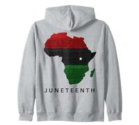 Juneteenth Africa Map Freedom Celebration Sudadera con Capucha