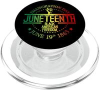 Juneteenth African American Freedom Black History Junio 19 PopSockets PopGrip para MagSafe