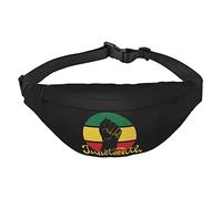 Juneteenth African American Freedom Black History - Riñonera ajustable casual para senderismo, Black, Talla única, Cinturón de dinero