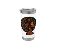 Juneteenth Afro Woman Emancipation Day Art Vaso térmico de acero inoxidable de doble pared