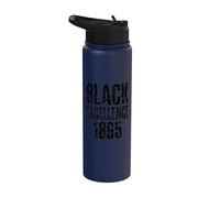 Juneteenth Black Excellence 1865 Stainless Steel Insulated Water Bottle
