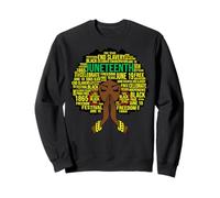 Juneteenth Black Girl Magic Melanin Mujeres Niñas Chica Poder Sudadera
