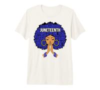 Juneteenth Black Girl Magic Melanin Mujeres Piel Marrón Chicas Camiseta Premium