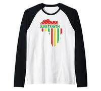 Juneteenth Black King Melanin Queen Niños Niños Niñas Camiseta Manga Raglan