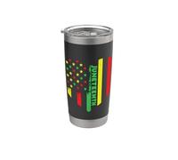 Juneteenth Black King Melanin Queen Niños Niños Niñas Vaso térmico de acero inoxidable de doble pared