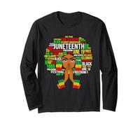 Juneteenth Black Queen Melanin Mujeres Sista Madre Reinas Diversión Manga Larga