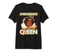 Juneteenth Black Queen Melanin Poppin Sista Brown Skin Girls Camiseta Premium