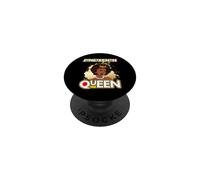 Juneteenth Black Queen Melanin Poppin Sista Brown Skin Girls PopSockets PopGrip Adhesivo