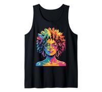 Juneteenth Black Woman Queen Afro African Melanin Dripping Camiseta sin Mangas