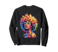Juneteenth Black Woman Queen Afro African Melanin Dripping Sudadera