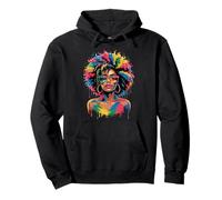 Juneteenth Black Woman Queen Afro African Melanin Dripping Sudadera con Capucha