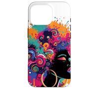 Juneteenth Black Womens Queen Afro African Melanin Goteo Carcasa para iPhone 16 Pro