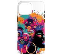 Juneteenth Black Womens Queen Afro African Melanin Goteo Carcasa para iPhone 16 Pro MAX